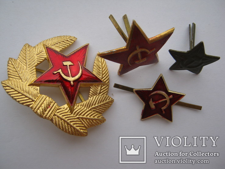4 самих распространенних солдатских кокарди: фуражка, панама, пилотка, полевая пилотка, фото №5