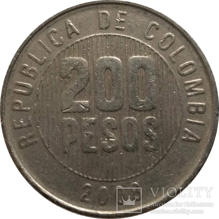 Колумбия 200 песо 2008,А