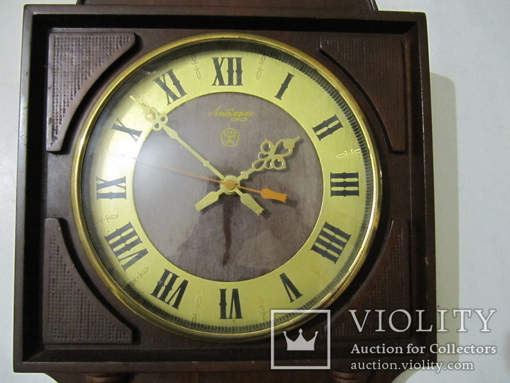 Часы настенные Антарес (Прибалтика) в деревянном корпусе., фото №3