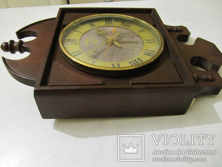 Часы настенные Антарес (Прибалтика) в деревянном корпусе., фото №7