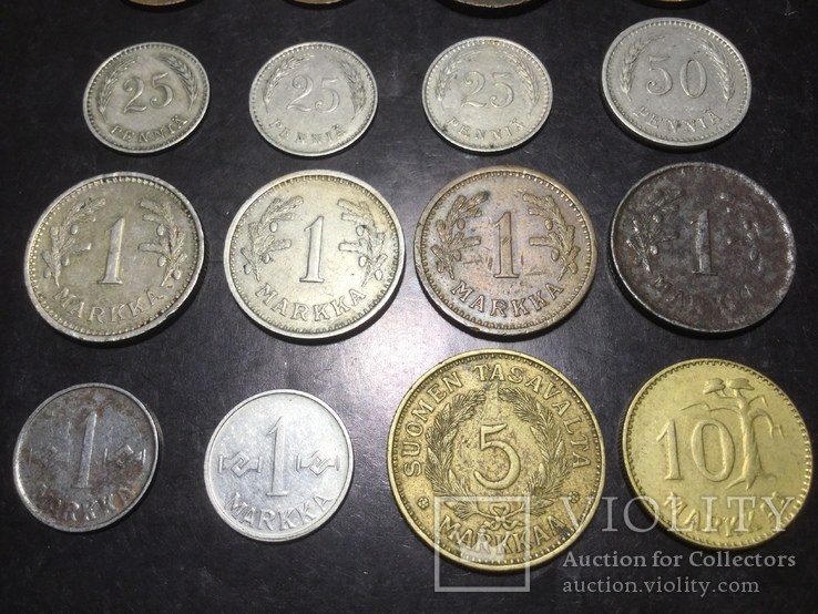 Финляндия 16 разных монет, фото №4