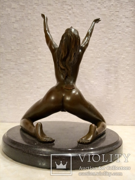 Бронзовая статуэтка "Гимнастика.Ню." - бронза или латунь., фото №10