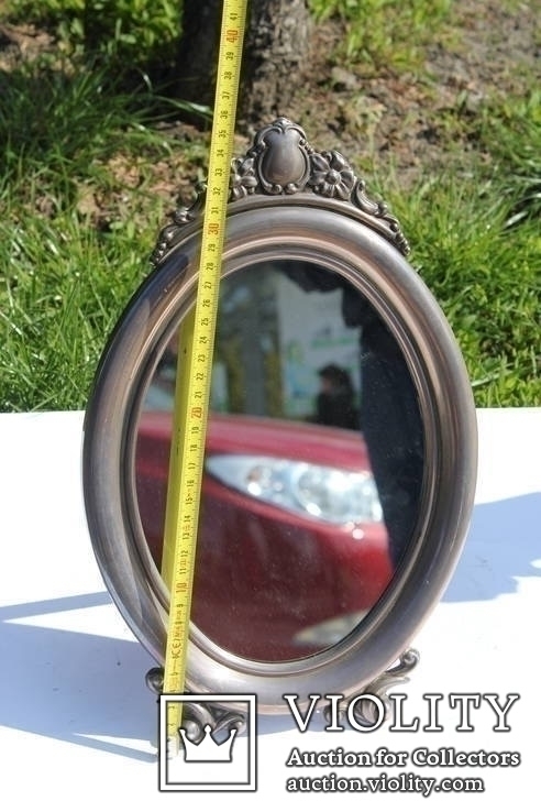 Зеркало в серебряной оправе, фото №2