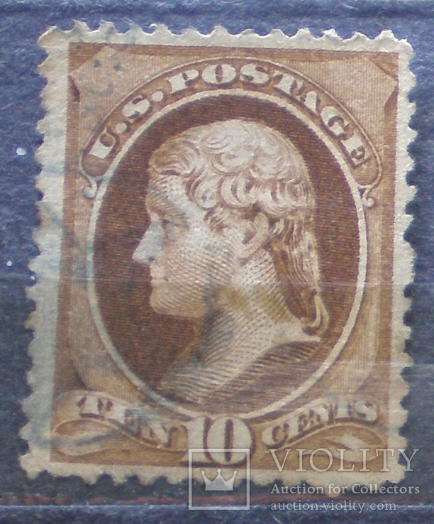 США 10 центов 1870 г