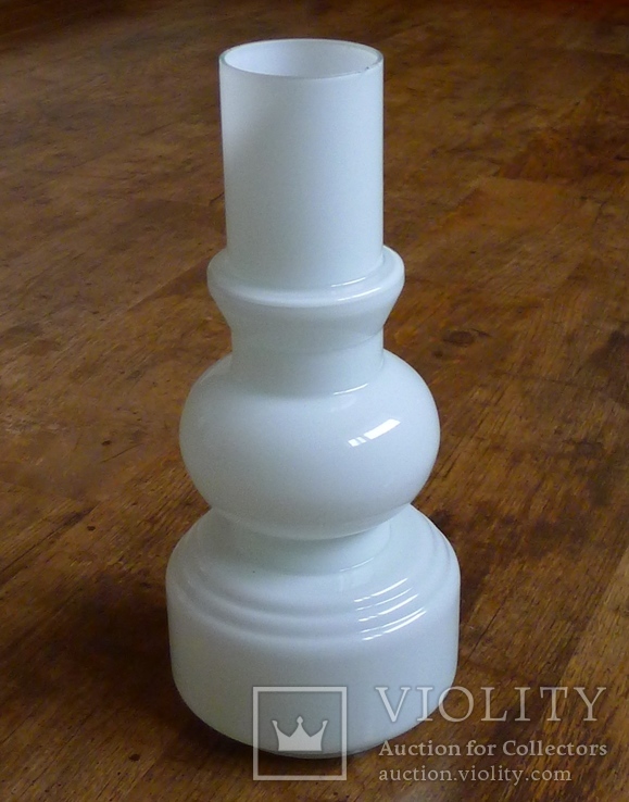 Двухслойное молочное стекло на керосиновую лампу или светильник., фото №2