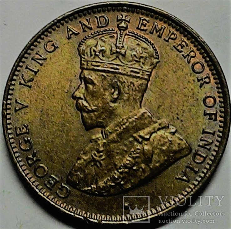 Цейлон 1/2 цента 1926 год, фото №3