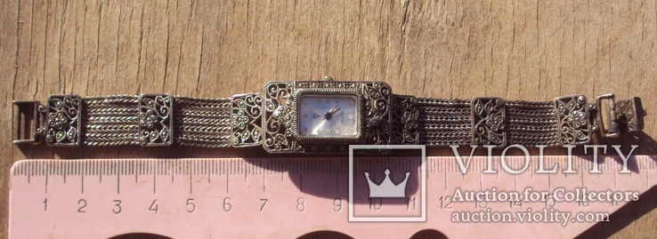 Серебряные женские часы., фото №3