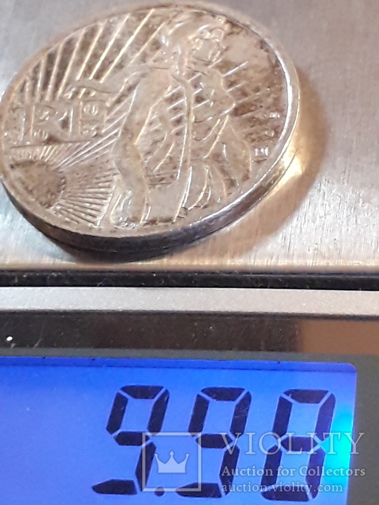 5 евро, 2008 год, Франция (сеятель), серебро 0.500, 10 грамм, фото №4