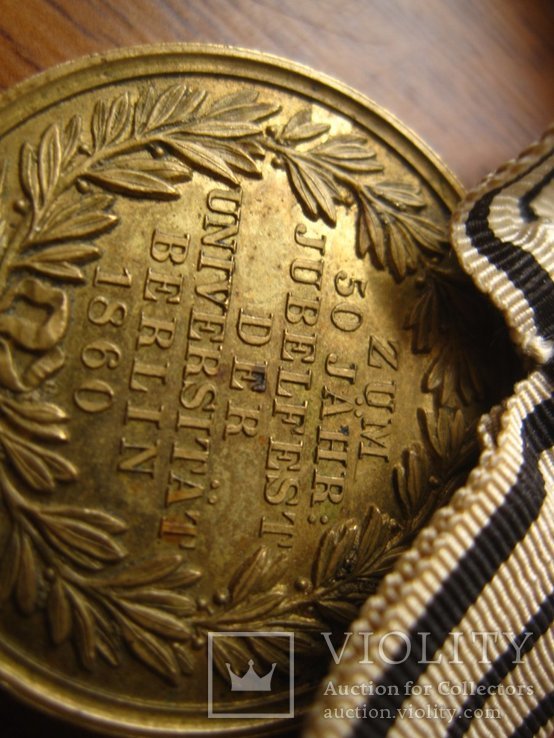 Медаль в отличном состояние "50 лет Берлинскому университету Фридриха", 1860, фото №9
