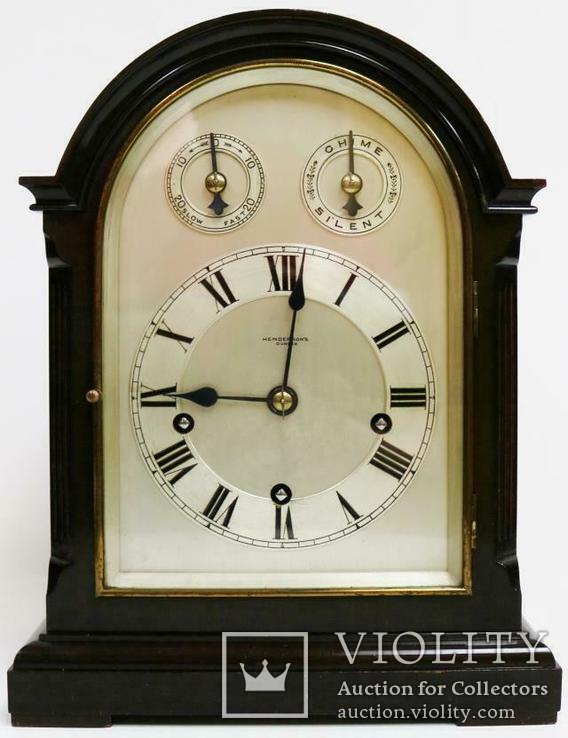 Старинные музыкальные часы Westminster Chime W&amp;H, photo number 3