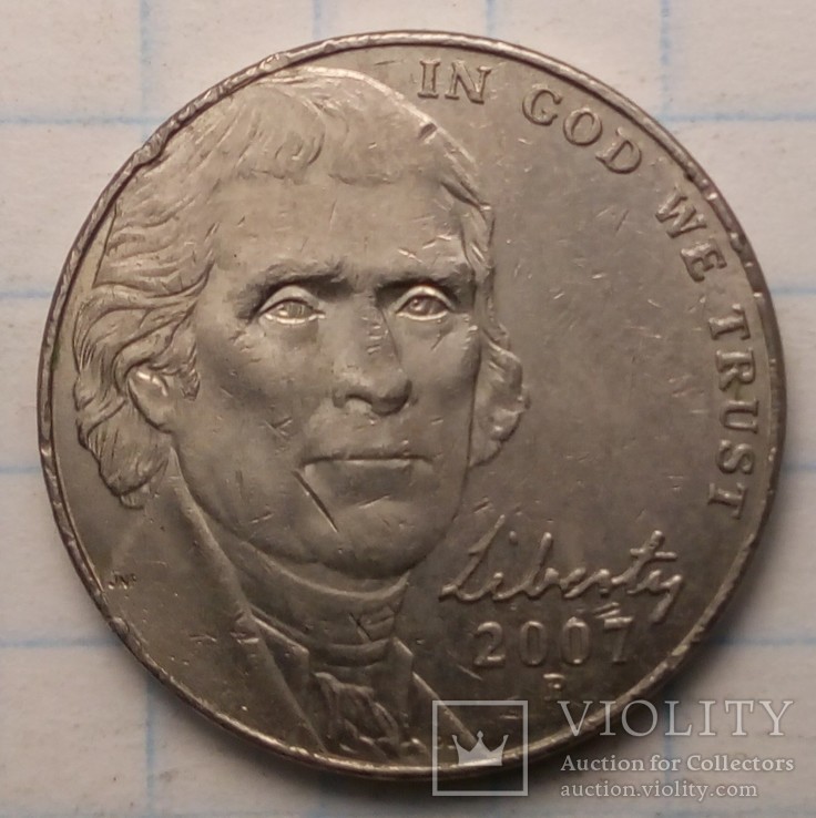 США 5 центов, 2007 год, фото №2