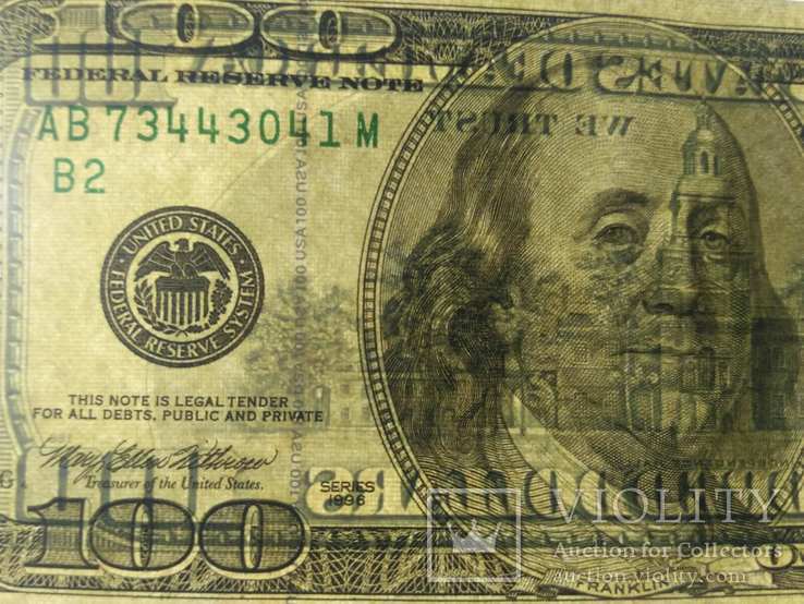 100 долларов 1996, фото №7