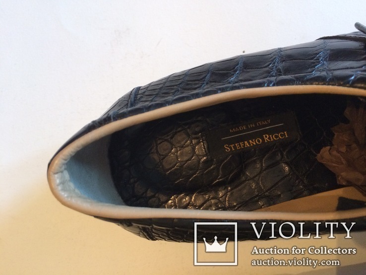 Туфли мужские из кожи крокодила, 45 размер, фото №7