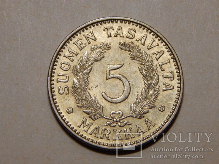 5 марок, 1938 г Финляндия