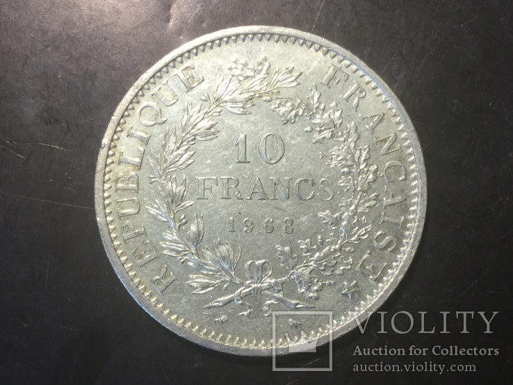 Франция 10 франков 1968 года