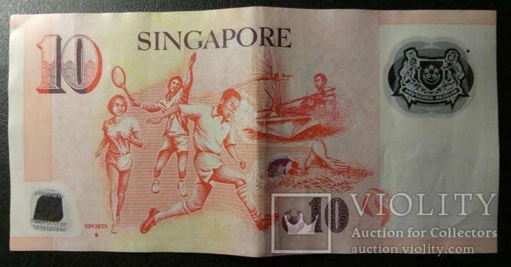 10 долларов Сингапур, фото №3