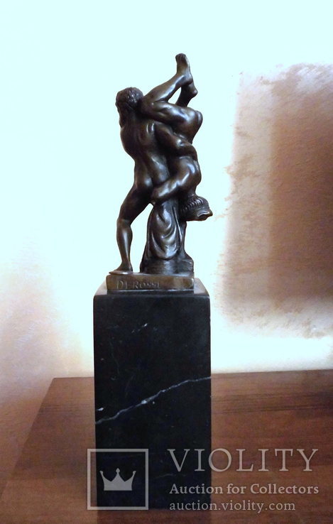 Статуэтка "Схватка Геркулеса с Диомедом". Бронза. Франция, фото №6