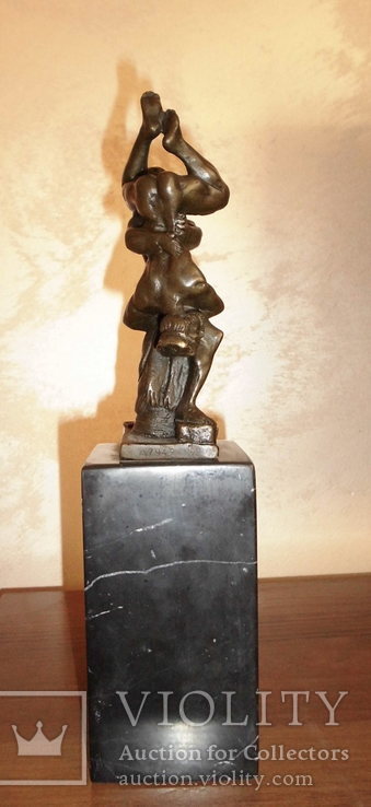 Статуэтка "Схватка Геркулеса с Диомедом". Бронза. Франция, фото №7