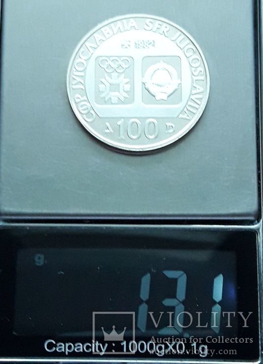 100 динар  1982 г. олимпиада, фото №5