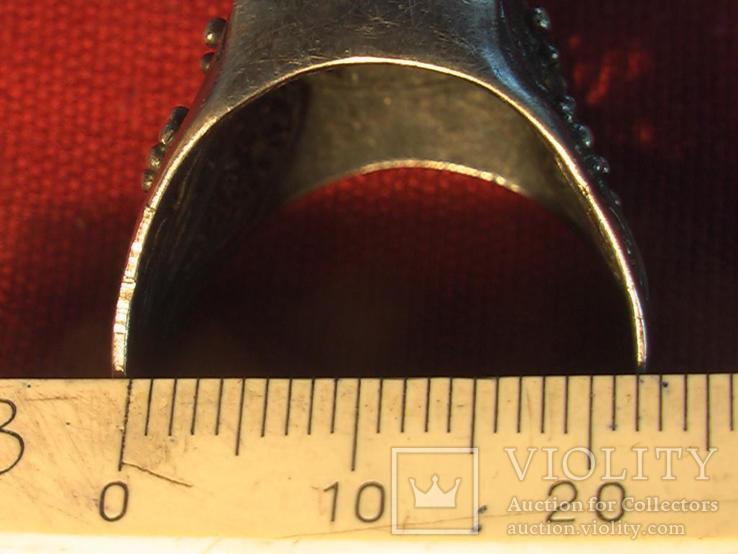 Кольцо перстень серебр 925 проба 11,65 гр 22 разм, фото №5