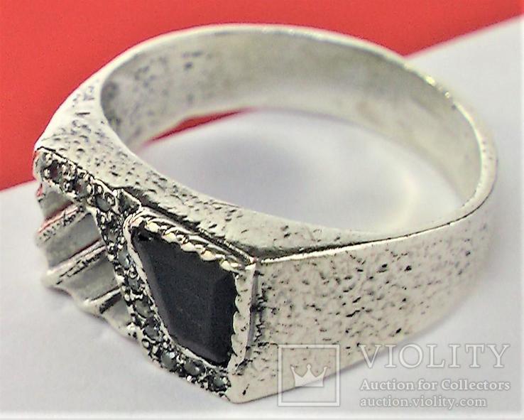 Кольцо перстень серебро 925 проба 7,24 грамма 21 размер, фото №3