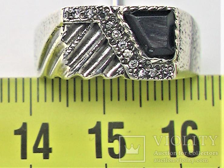 Кольцо перстень серебро 925 проба 7,24 грамма 21 размер, фото №5