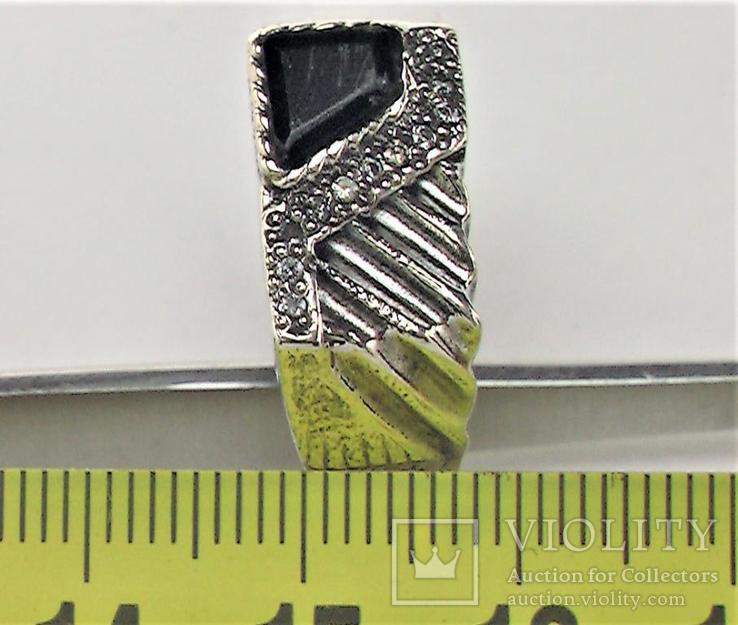 Кольцо перстень серебро 925 проба 7,24 грамма 21 размер, фото №6