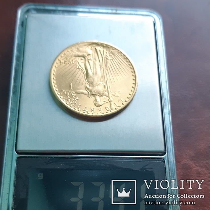 Золото 20 долларов 1924 г. США, фото №13