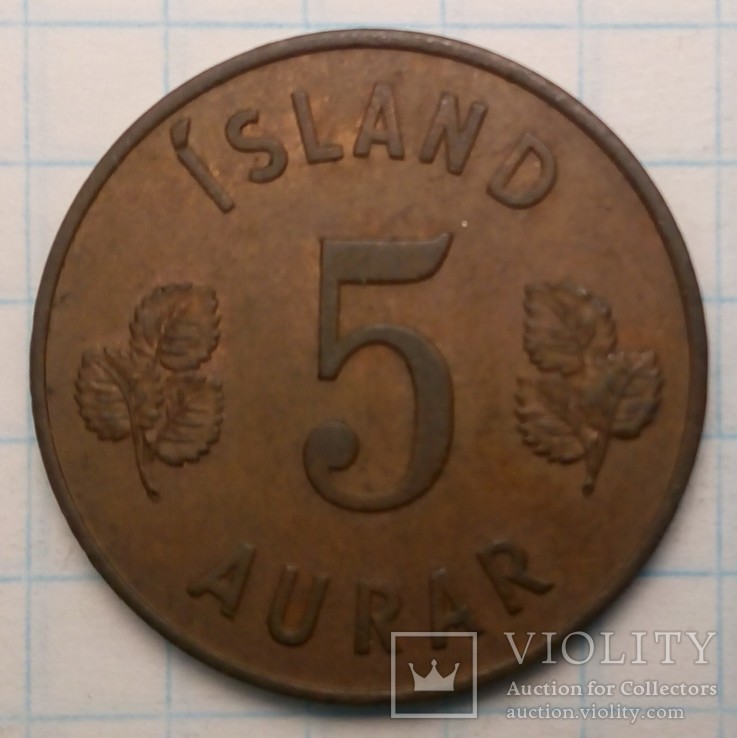 Исландия 5 эйре, 1946 год