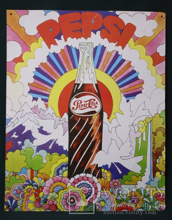 Большая табличка Реклама Pepsi-Cola Металл, фото №2