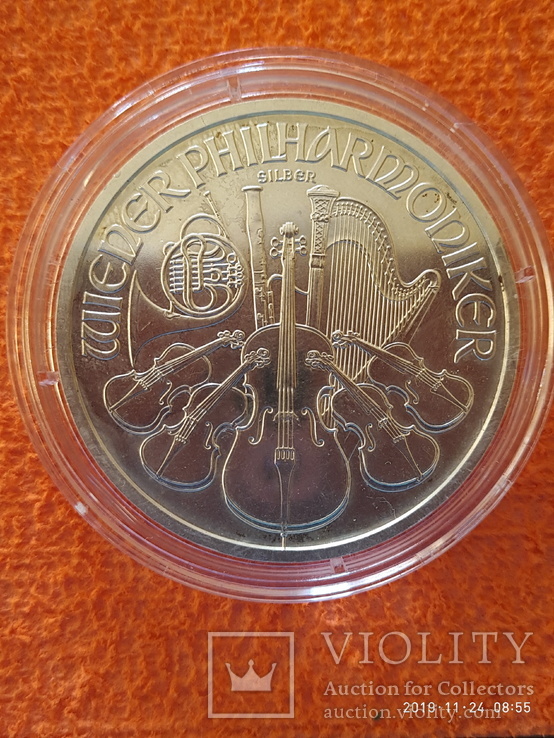 1.5 евро Венская Филормония 1 унция 2011 год