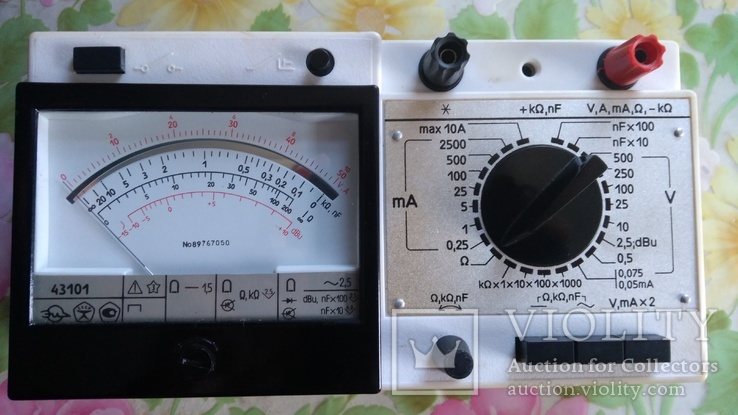 Мультиметр 43101(прибор электроизмерительный комбинированный)СССР, фото №2