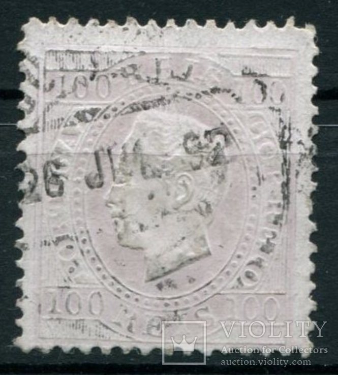 1871 Португалия Король Луис I 100R перф 12,1/2