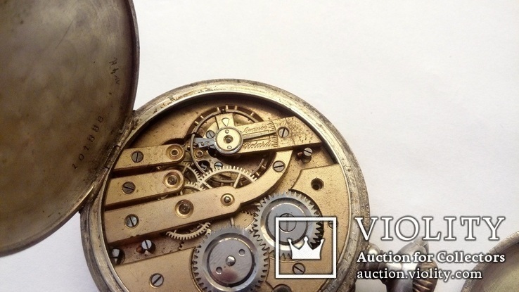 Серебряные Карманные Часы Union на восстановление или запчасти, фото №7