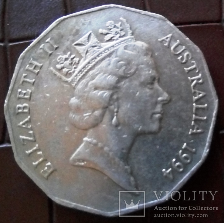 50 центів  1994 року Австралія./ювілей/, фото №3