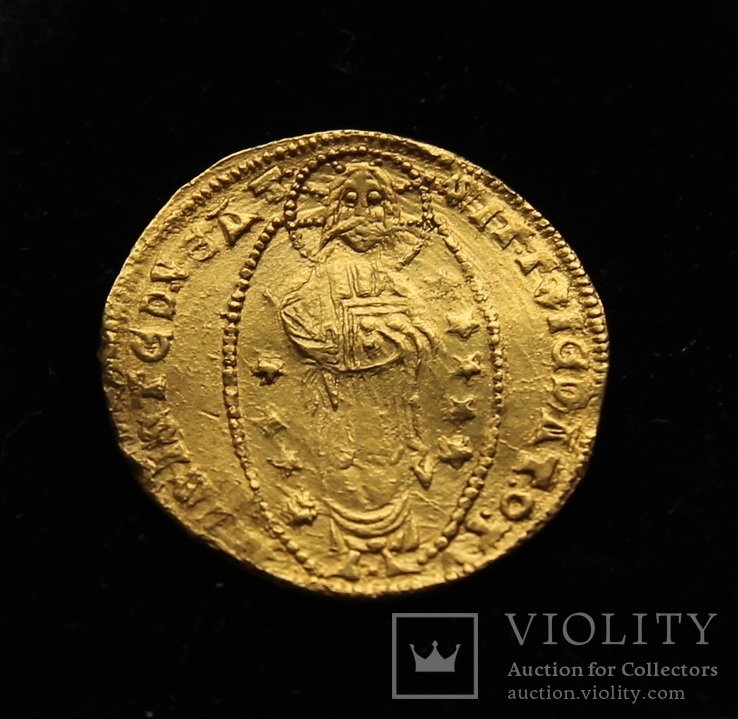 Венецианский дукат 1339-1354 гг Андреа Дандоло золото