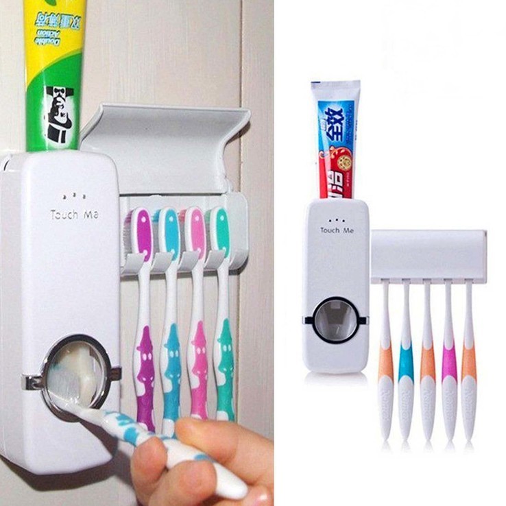 Дозатор зубной пасты и держатель щеток Toothpaste Dispenser, фото №5