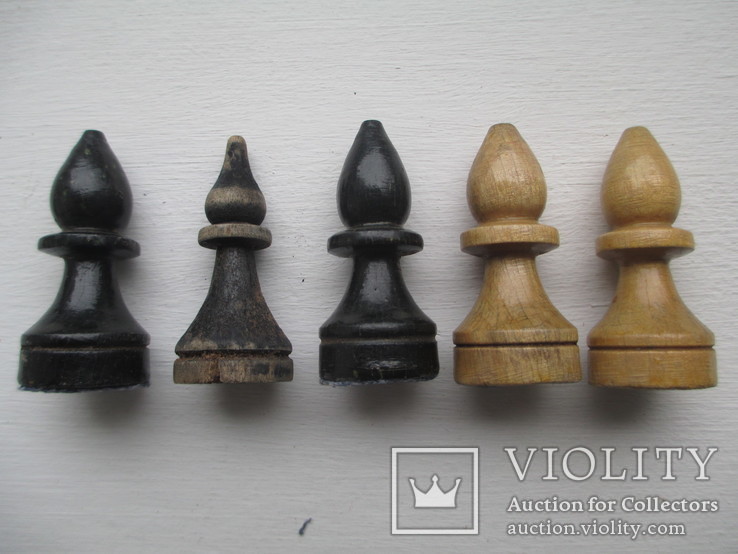 Деревянные шахматные фигуры.32 шт., фото №7