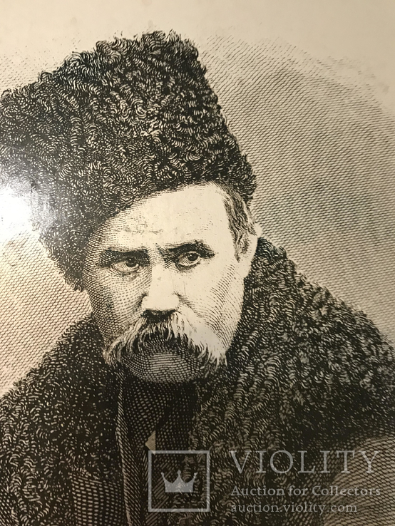 Портрет Т.Г.Шевченко на металле, фото №5
