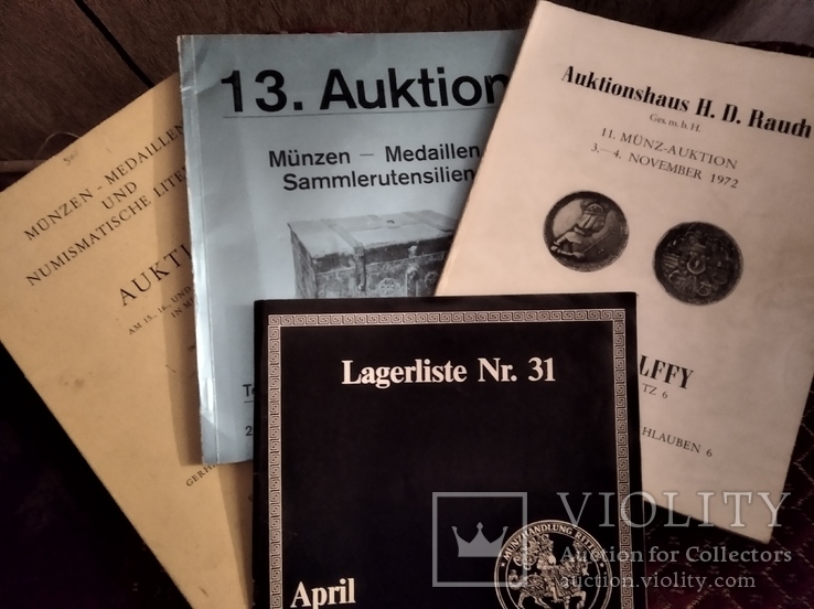 Каталоги Munzen-Medaillen Auktion. 4 каталога разных лет, фото №2