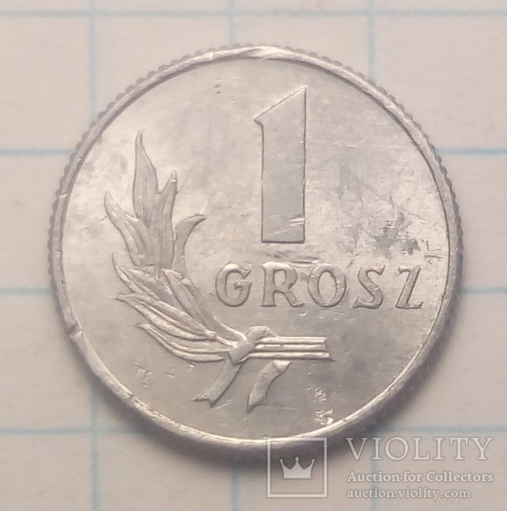 Польша 1 грош, 1949 год, фото №2