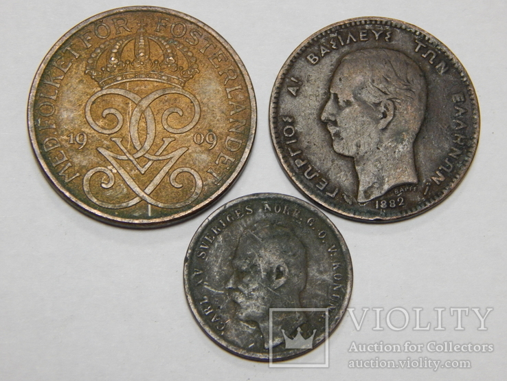 3 монеты Европы, Швеция/Греция, фото №3