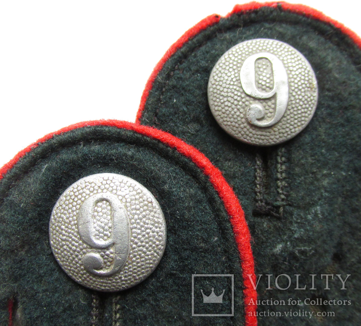 III REICH номерные погонные пуговицы 9 рота FLL 1938 год., фото №5
