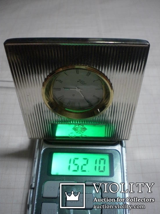 Серебряные подарочные настольные часы с факсимиле канцлера Германии, photo number 10