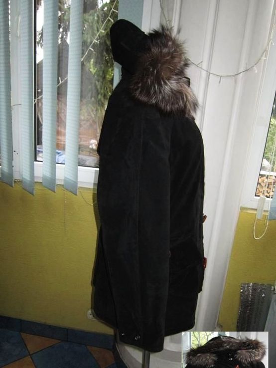 Утеплённая женская куртка  с капюшоном ALTA MODА. Италия. Лот 584, photo number 3