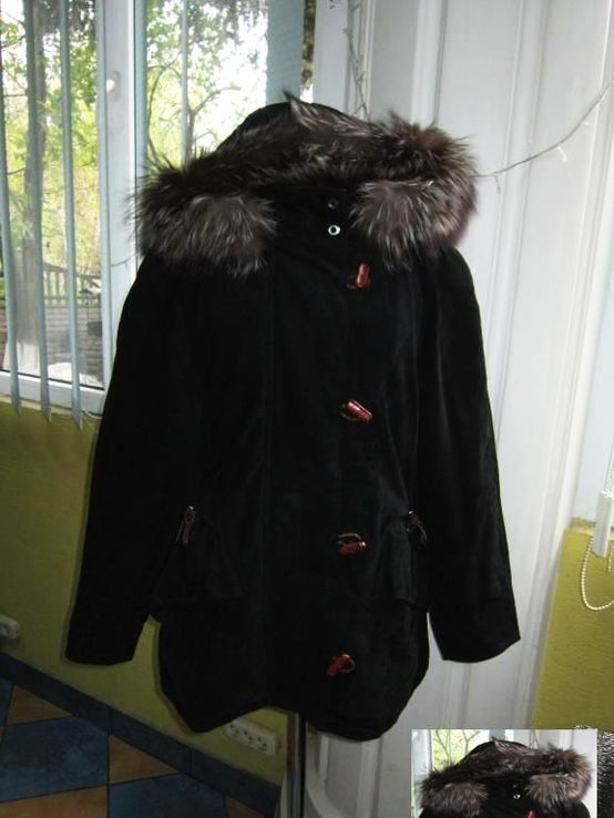 Утеплённая женская куртка  с капюшоном ALTA MODА. Италия. Лот 584, фото №4
