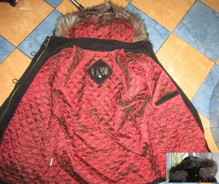 Утеплённая женская куртка  с капюшоном ALTA MODА. Италия. Лот 584, фото №8