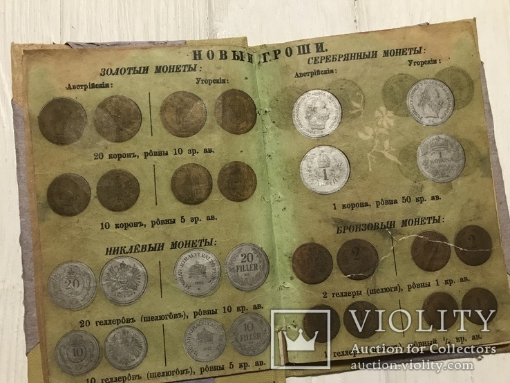1892 Нові гроші та Валюта Австрії, Нумізматика України