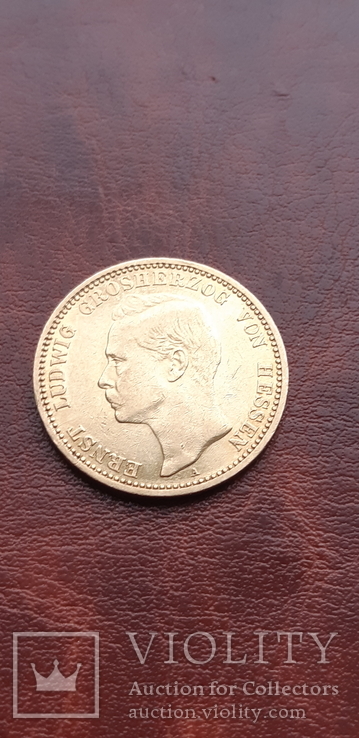Золото 20 марок Гессен 1901, фото №5