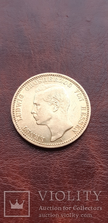 Золото 20 марок Гессен 1901, numer zdjęcia 6